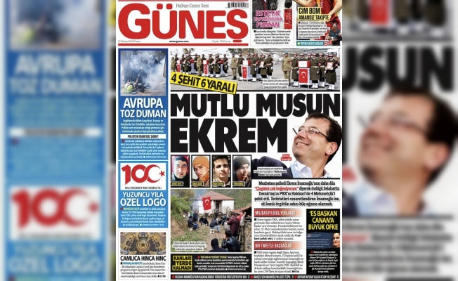 Ekrem İmamoğlu 'Güneş gazetesi' için harekete geçti