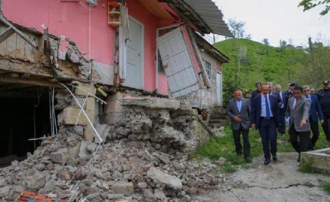 Ordu'da heyelan: 6 ev tahliye edildi