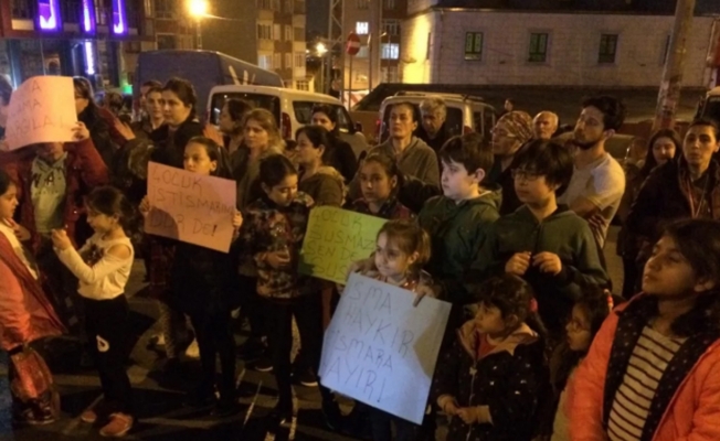 Çocuk istismarını protesto eden yurttaşlara soruşturma!