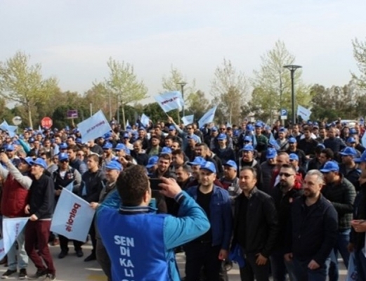 İşçilerden TÜPRAŞ'a uyarı eylemi