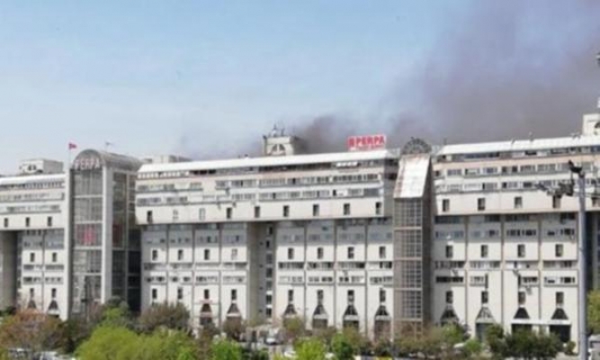 Perpa Ticaret Merkezi'nde yangın