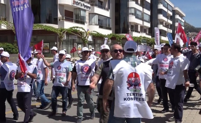 Muğla'da 1 Mayıs yürüyüşünde arbede