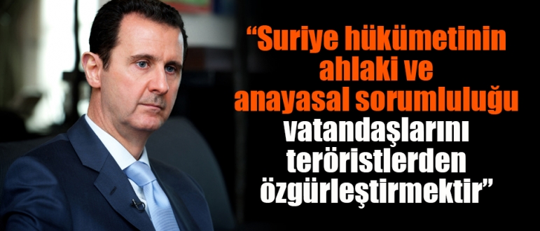 Esad Astana görüşmelerinin öncelikli konu başlığını açıkladı