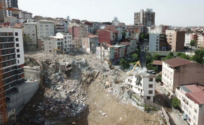 Kağıthane'de yıkım başladı