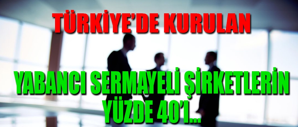 Türkiye'de 2016'da kurulan yabancı sermayeli şirketlerin yüzde 40'ı ...