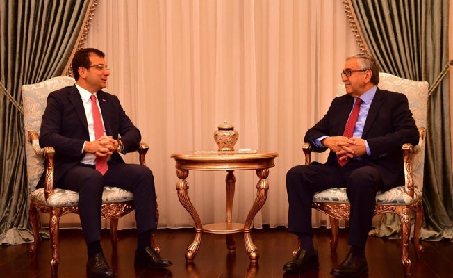 İmamoğlu, KKTC Cumhurbaşkanı Mustafa Akıncı ile buluştu