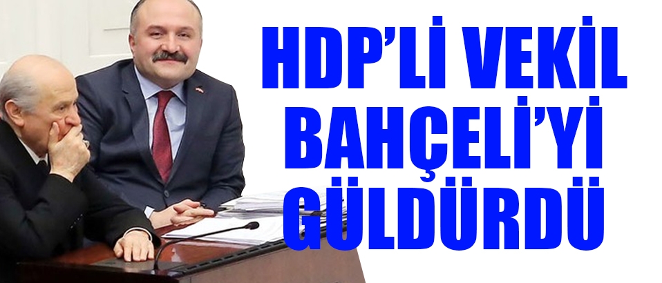 HDP'li vekil Bahçeli'yi güldürdü