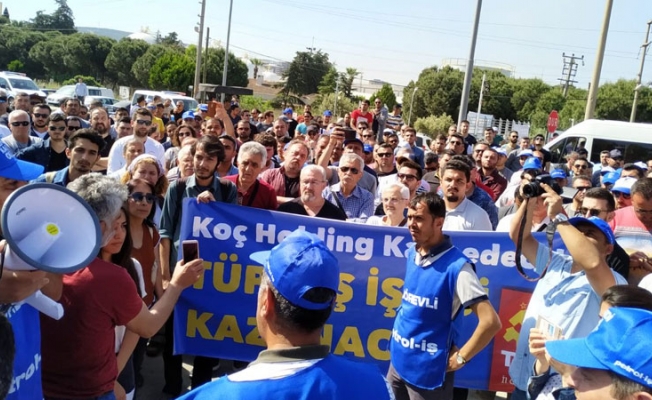 TÜPRAŞ işçileri kendilerini fabrikaya kapattı