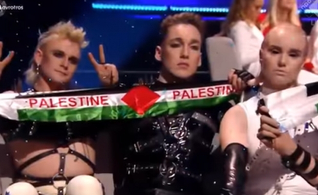 Eurovision'da Filistin protestosu