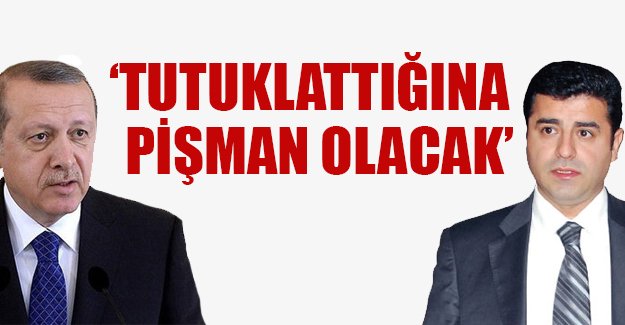 Demirtaş: Erdoğan beni tutuklattığına pişman olacak