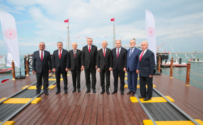 Samsun'da devlet zirvesi: Mustafa Kemal'in ayak bastığı yerdeler