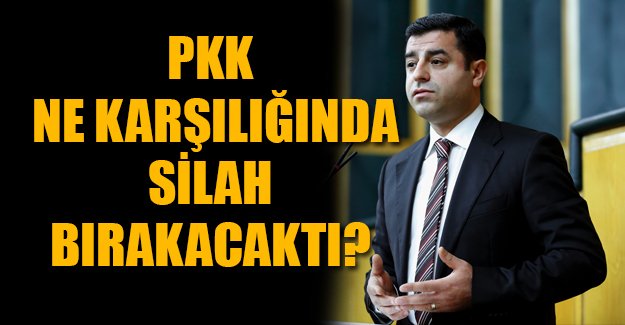 Selahattin Demirtaş açıkladı: PKK ne karşılığında silah bırakacaktı