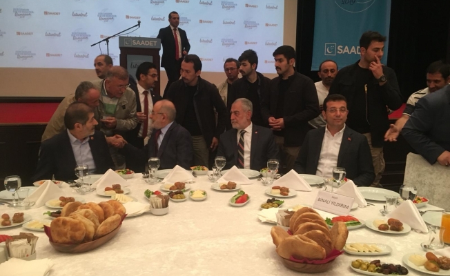 İmamoğlu, Saadet Partisi'nin iftar programına katıldı