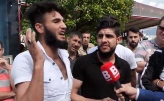 VİDEO | Sokak röportajında ‘Kafa keseceğim’ diyen şahıs gözaltında