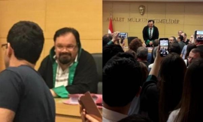 Etek ölçen hakim görevden alındı