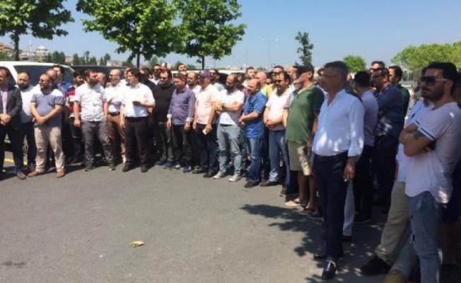 UBER sürücülerinden protesto