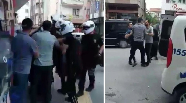 Sokakta sigara içen kadına saldırı