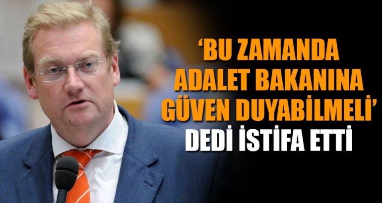 Meclis kendisine güven duymadığı için istifa eden Adalet Bakanı...