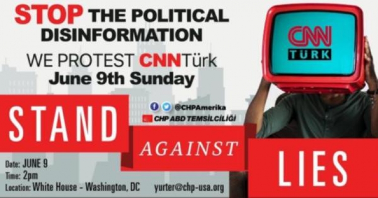 CHP'den ABD'de CNN Türk protestosu
