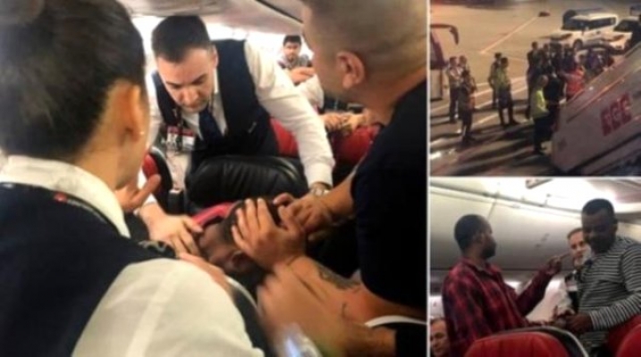 THY uçağında korku dolu anlar! Oksijen tüpüyle kokpite saldırdı