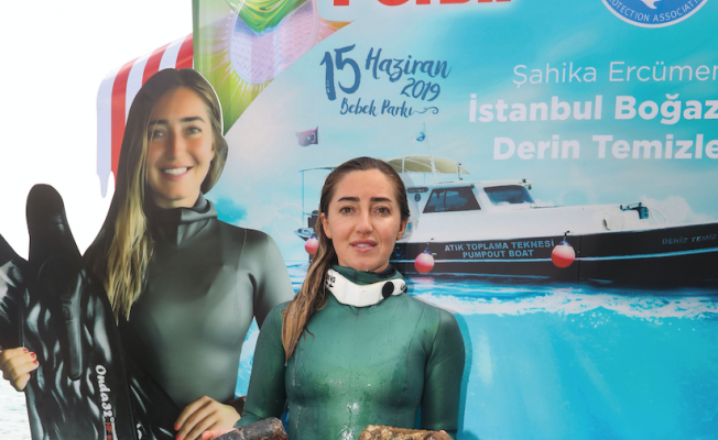 Milli Sporcu Şahika Ercümen ile Boğaz’da Derin Temizlik