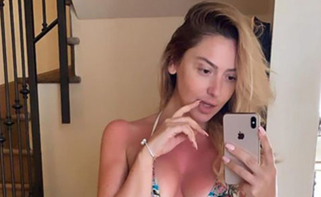 Hadise’den bikinili makyajsız paylaşım