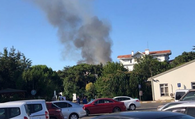 Üsküdar'da bir evde yangın ve patlama
