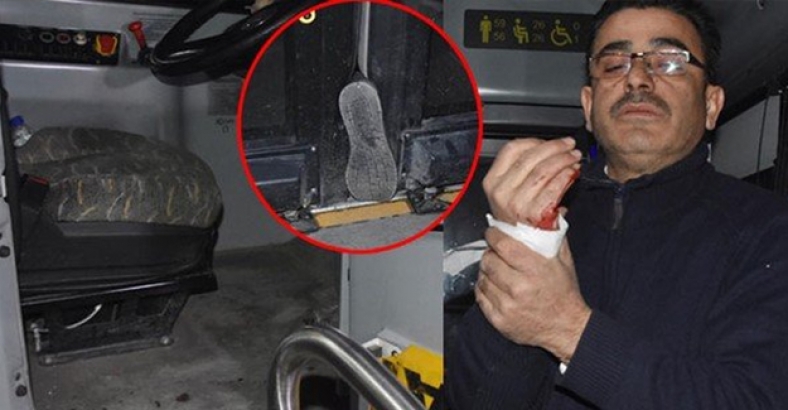 Belediye otobüs şoförüne bıçaklı saldırı