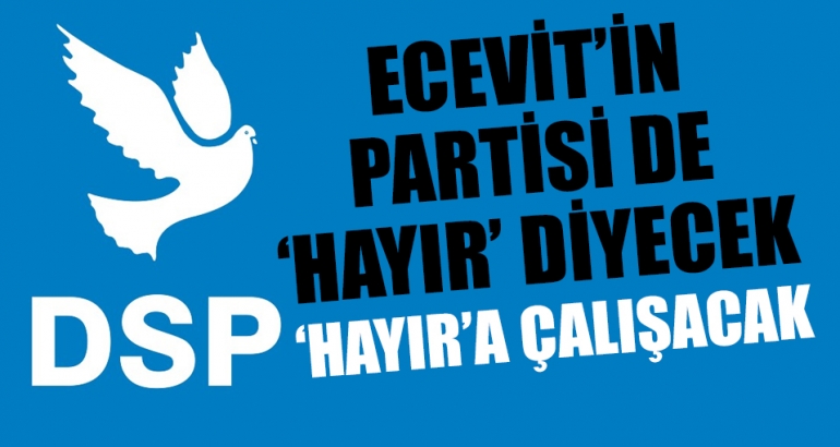 DSP referandumdaki tavrını açıkladı