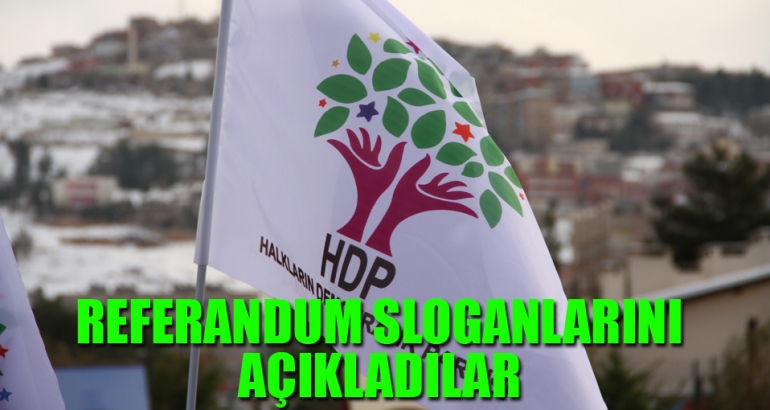 İşte HDP'nin referandum sloganı: Ortak vatan için HAYIR