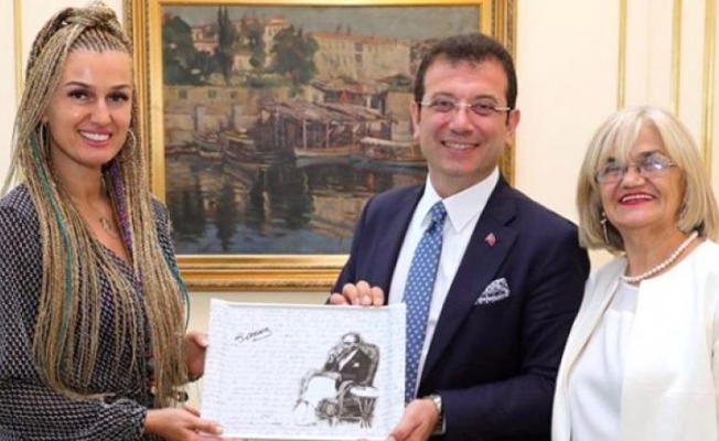Tuğba Özay'dan Ekrem İmamoğlu'na ziyaret