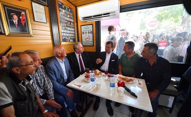 Ekrem İmamoğlu Mansur Yavaş'ı ziyaret etti