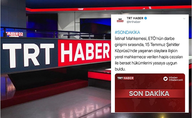 Fethullahçı jargon: TRT'nin attığı tweet ortalığı karıştırdı