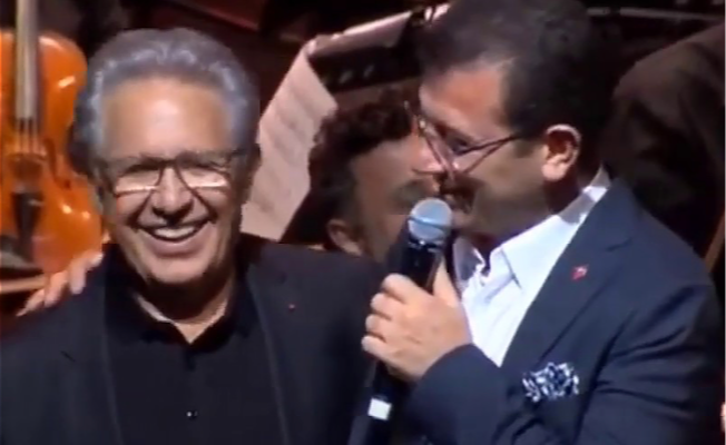 VİDEO | Livaneli konserinde İmamoğlu sürprizi