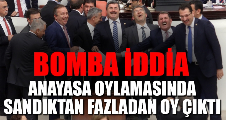 Anayasa değişikliği oylamasında fazladan oy çıktı iddiası
