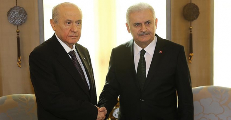 Binali Yıldırım ve Bahçeli görüşmesi sona erdi