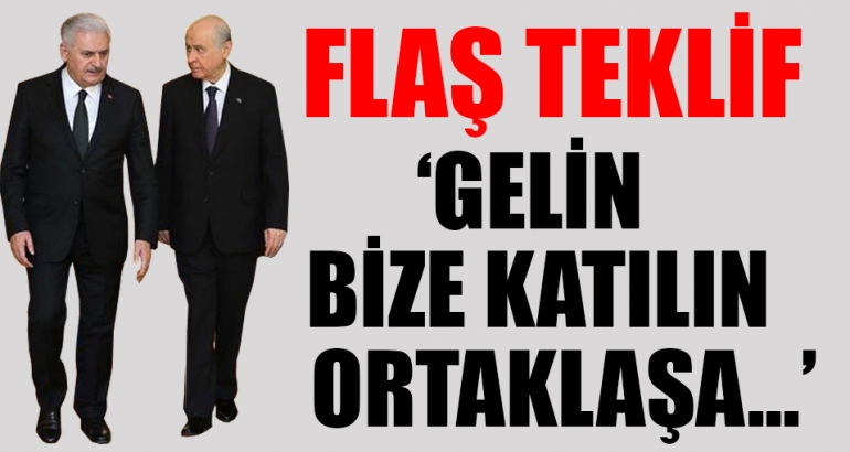 İşte Yıldırım'ın Bahçeli'ye götürdüğü teklif