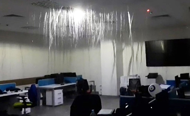 Milyonlar harcanan şehir hastanesini su bastı!