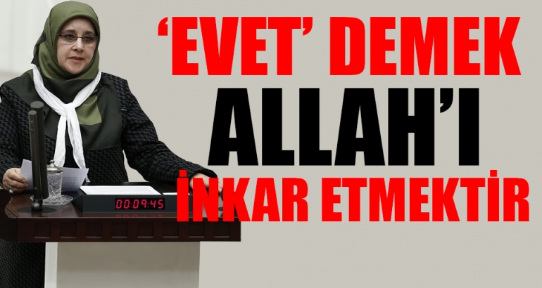 HDP'li Hüda Kaya: İnancımıza göre 'Evet' demek Allah'ı inkâr etmektir