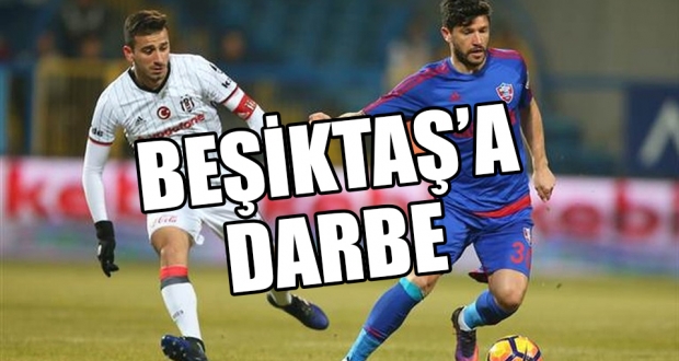 Beşiktaş'a şampiyonluk yolunda darbe