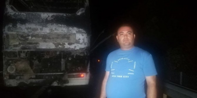 Bayram öncesi kötü haberler: Bir otobüs daha alev aldı
