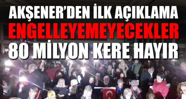 Meral Akşener: Demokrasi mücadelemizi engelleyemeyecekler
