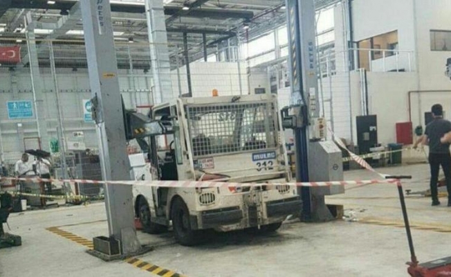 Havalimanında korkunç kaza