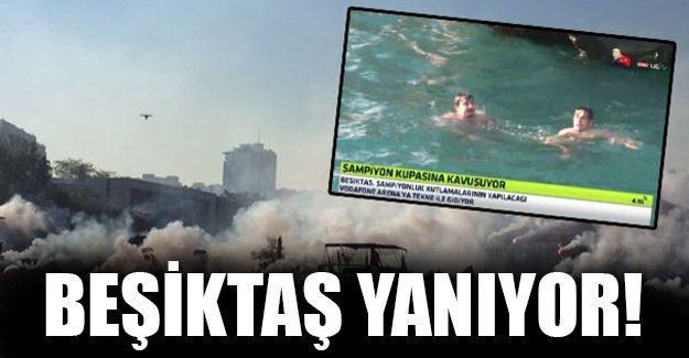 Beşiktaş şampiyonluğu kutluyor