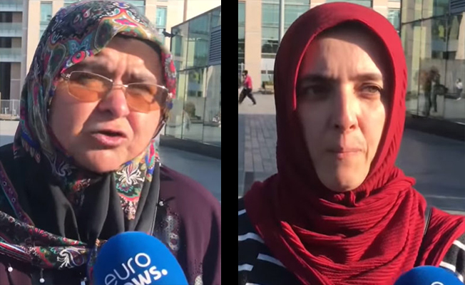Oğlu PKK'ya katılanlar HDP önünde toplanınca oğlu FETÖ'den tutuklananlar AKP önünde buluştu
