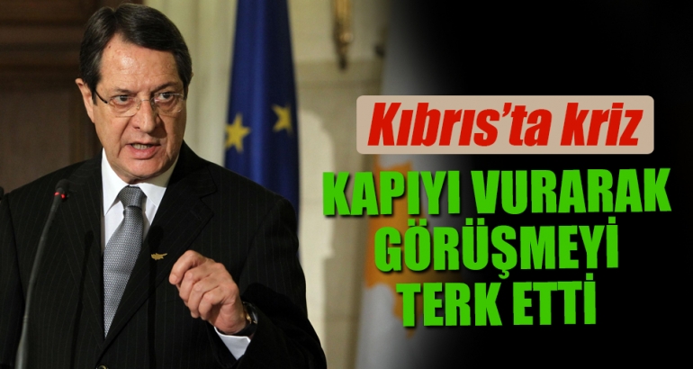 Rum lider kapıyı vurarak görüşmeyi terk etti!