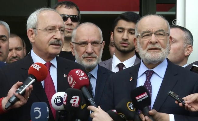 Kılıçdaroğlu ve Karamollaoğlu'ndan ortak basın açıklaması