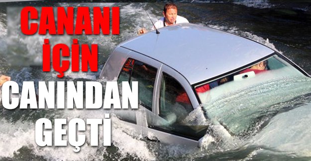 Eşini kurtarmak için canını hiçe saydı