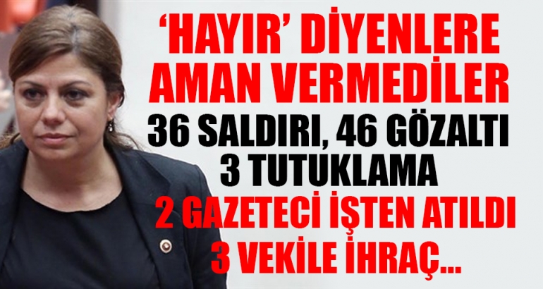 'Hayır' diyene aman vermediler
