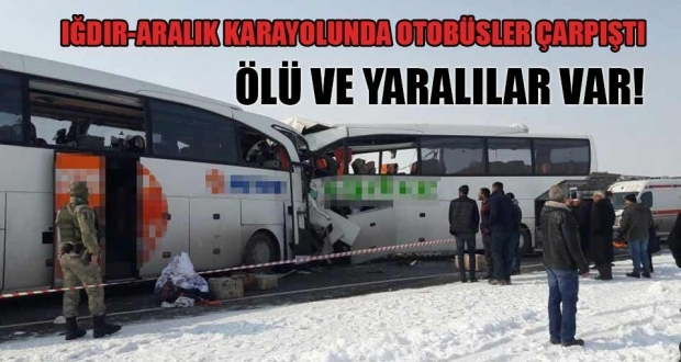 Yolcu otobüsleri çarpıştı!